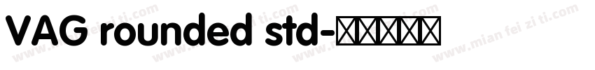 VAG rounded std字体转换